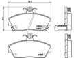 Sada brzdových destiček, kotoučová brzda BREMBO P 28 019