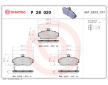 Sada brzdových platničiek kotúčovej brzdy BREMBO P 28 020
