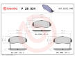 Sada brzdových destiček, kotoučová brzda BREMBO P 28 034