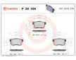 Sada brzdových destiček, kotoučová brzda BREMBO P 28 039
