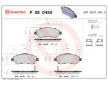 Sada brzdových destiček, kotoučová brzda BREMBO P 28 045X