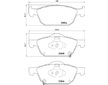 Sada brzdových destiček, kotoučová brzda BREMBO P 28 076