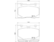 Sada brzdových destiček, kotoučová brzda BREMBO P 28 079