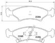 Sada brzdových destiček, kotoučová brzda BREMBO P 30 009