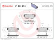 Sada brzdových destiček, kotoučová brzda BREMBO P 30 014