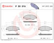 Sada brzdových platničiek kotúčovej brzdy BREMBO P 30 015