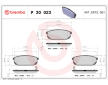 Sada brzdových destiček, kotoučová brzda BREMBO P 30 023
