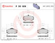 Sada brzdových destiček, kotoučová brzda BREMBO P 30 029