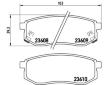 Sada brzdových destiček, kotoučová brzda BREMBO P 30 030