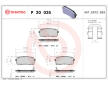 Sada brzdových platničiek kotúčovej brzdy BREMBO P 30 035