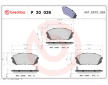 Sada brzdových destiček, kotoučová brzda BREMBO P 30 039