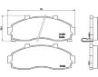 Sada brzdových destiček, kotoučová brzda BREMBO P 30 044