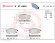 Sada brzdových destiček, kotoučová brzda BREMBO P 30 055X