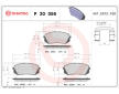 Sada brzdových platničiek kotúčovej brzdy BREMBO P 30 056