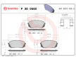 Sada brzdových destiček, kotoučová brzda BREMBO P 30 056X