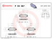 Sada brzdových destiček, kotoučová brzda BREMBO P 30 067