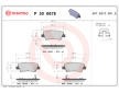 Sada brzdových destiček, kotoučová brzda BREMBO P 30 067E