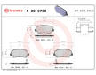 Sada brzdových platničiek kotúčovej brzdy BREMBO P 30 073X