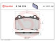 Sada brzdových destiček, kotoučová brzda BREMBO P 30 074