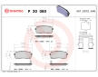 Sada brzdových platničiek kotúčovej brzdy BREMBO P 30 080