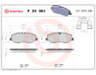 Sada brzdových destiček, kotoučová brzda BREMBO P 30 084