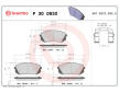 Sada brzdových platničiek kotúčovej brzdy BREMBO P 30 093X