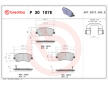 Sada brzdových destiček, kotoučová brzda BREMBO P 30 107E
