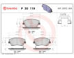 Sada brzdových destiček, kotoučová brzda BREMBO P 30 119