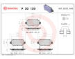 Sada brzdových destiček, kotoučová brzda BREMBO P 30 120