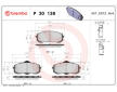 Sada brzdových destiček, kotoučová brzda BREMBO P 30 138