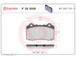Sada brzdových platničiek kotúčovej brzdy BREMBO P 36 020X