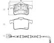 Sada brzdových destiček, kotoučová brzda BREMBO P 36 034