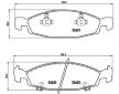 Sada brzdových platničiek kotúčovej brzdy BREMBO P 37 005