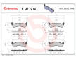 Sada brzdových platničiek kotúčovej brzdy BREMBO P 37 012