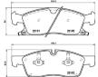 Sada brzdových destiček, kotoučová brzda BREMBO P 37 015