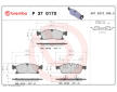 Sada brzdových destiček, kotoučová brzda BREMBO P 37 017X