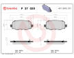 Sada brzdových platničiek kotúčovej brzdy BREMBO P 37 020