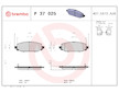 Sada brzdových destiček, kotoučová brzda BREMBO P 37 025