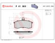 Sada brzdových destiček, kotoučová brzda BREMBO P 41 003