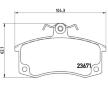 Sada brzdových destiček, kotoučová brzda BREMBO P 41 004