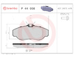 Sada brzdových destiček, kotoučová brzda BREMBO P 44 008