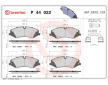 Sada brzdových platničiek kotúčovej brzdy BREMBO P 44 022