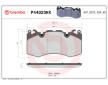 Sada brzdových destiček, kotoučová brzda BREMBO P44023NX