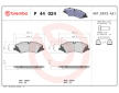 Sada brzdových destiček, kotoučová brzda BREMBO P 44 024