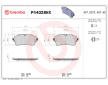 Sada brzdových destiček, kotoučová brzda BREMBO P44028NX