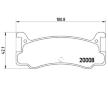 Sada brzdových destiček, kotoučová brzda BREMBO P 49 005