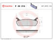 Sada brzdových platničiek kotúčovej brzdy BREMBO P 49 015