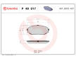 Sada brzdových platničiek kotúčovej brzdy BREMBO P 49 017