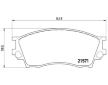 Sada brzdových destiček, kotoučová brzda BREMBO P 49 019