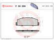 Sada brzdových platničiek kotúčovej brzdy BREMBO P 49 036